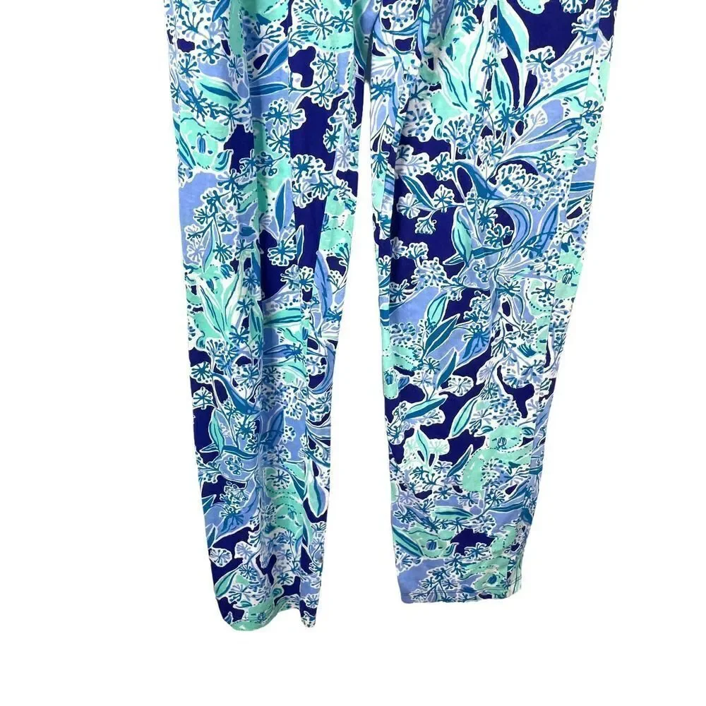 Lilly Pulitzer Vala printed‎ Jumpsuit Girls Sz XL Royal Purple Koalafications